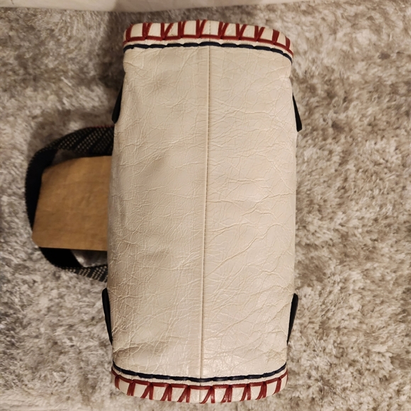 AUTHENTIC BALENCIAGA Scaffold Leather Tote Bag, Multi - Picture 8 of 16